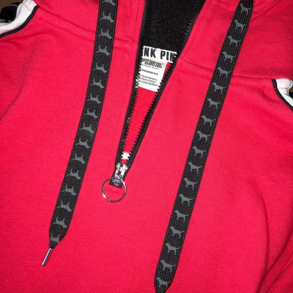 VS PINK XS Campus Sherpa Lined Tunic Pullover - Picture 5 of 8